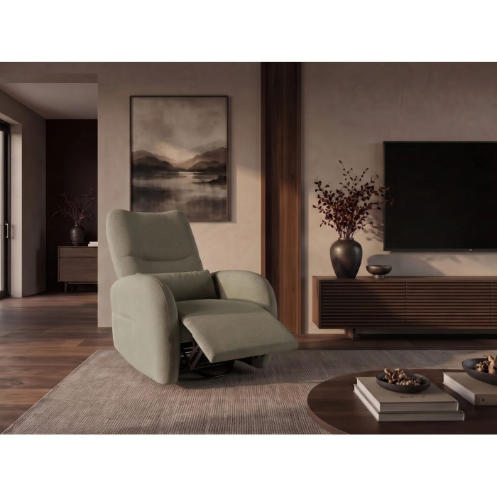 Fauteuil RELAXIO vert en mode relax