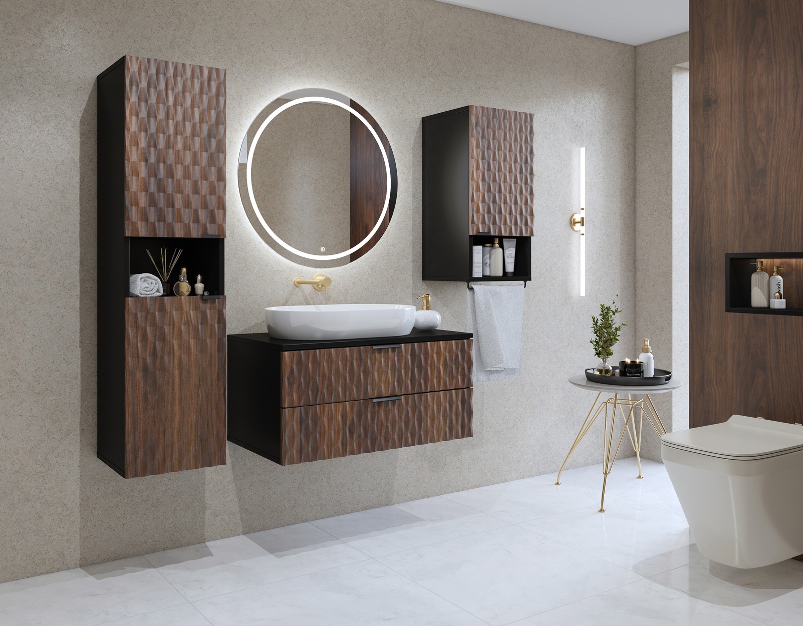 Ensemble de salle de bain assorti KING